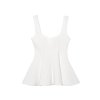 Fashionable and versatile simple short skirt style hem camisole top for women