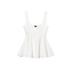 Fashionable and versatile simple short skirt style hem camisole top for women