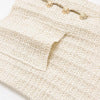 Round neck short sleeved layered decorative knitted sweater jacket
