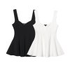 Fashionable and versatile simple short skirt style hem camisole top for women